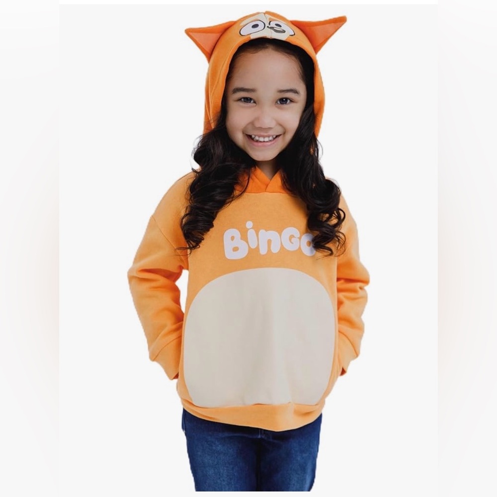 Bluey brand bingo costume hoodie, 3T